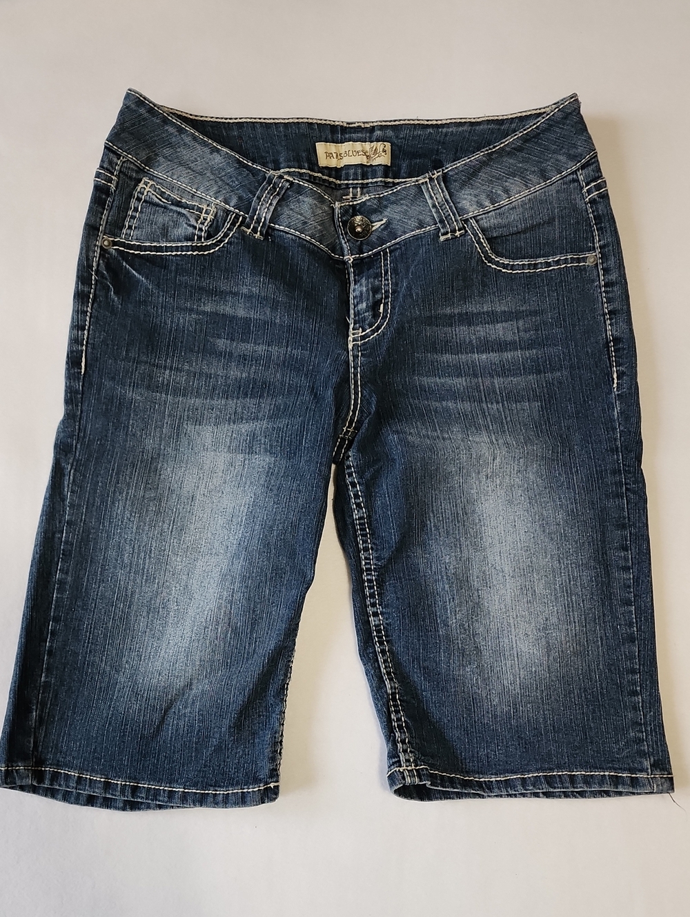 Paris Blues Dark Blue Denim Jean Shorts
